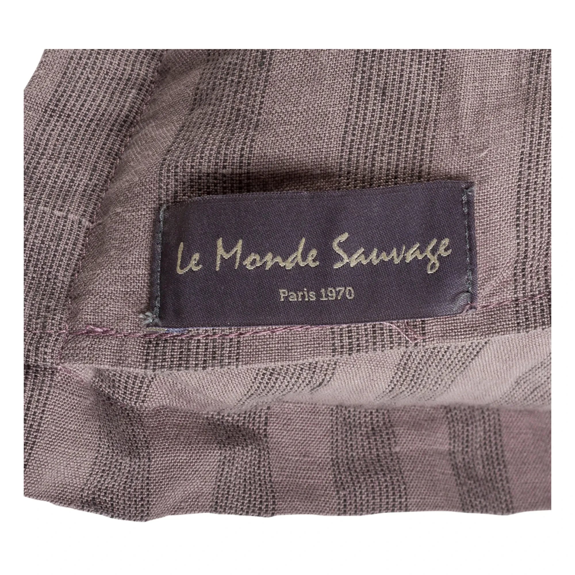 Le Monde Sauvage - Sandhills Linen Pillowcase | Purple
