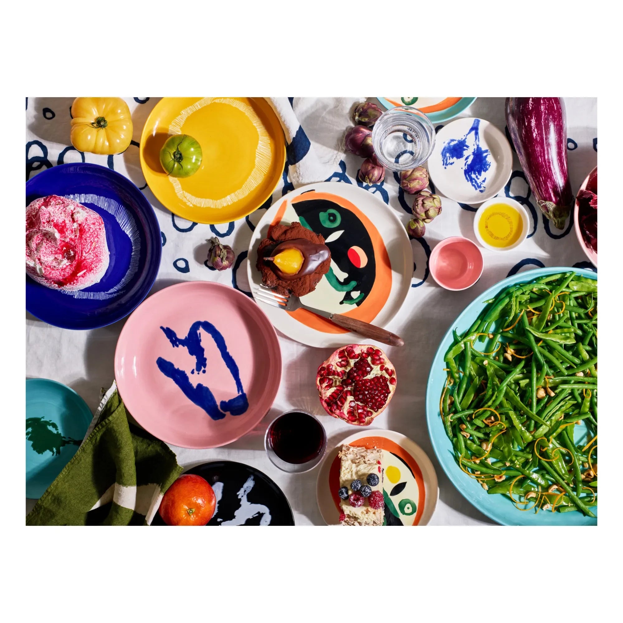 Serax - Feast Enginar Tabakları - Ottolenghi - 2'li Set | Turkuaz