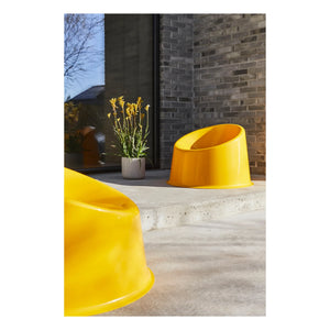 Verpan - Silla Lounge Exterior Panto Pop | Amarillo