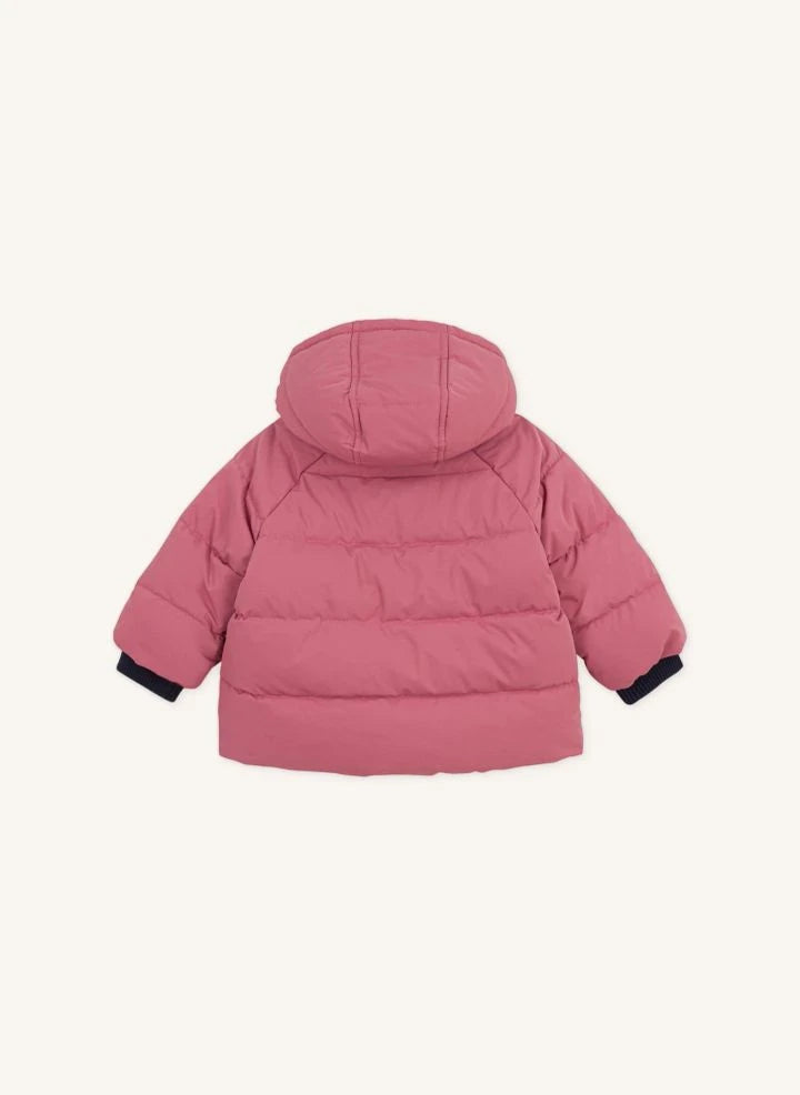 Petit Bateau - Düz Bebek Kaz Tüyü Mont | Pembe