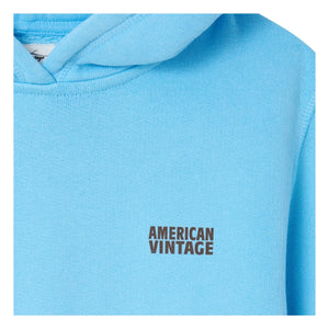 American Vintage - Izubird Kapüşonlu Sweatshirt | Açık mavi