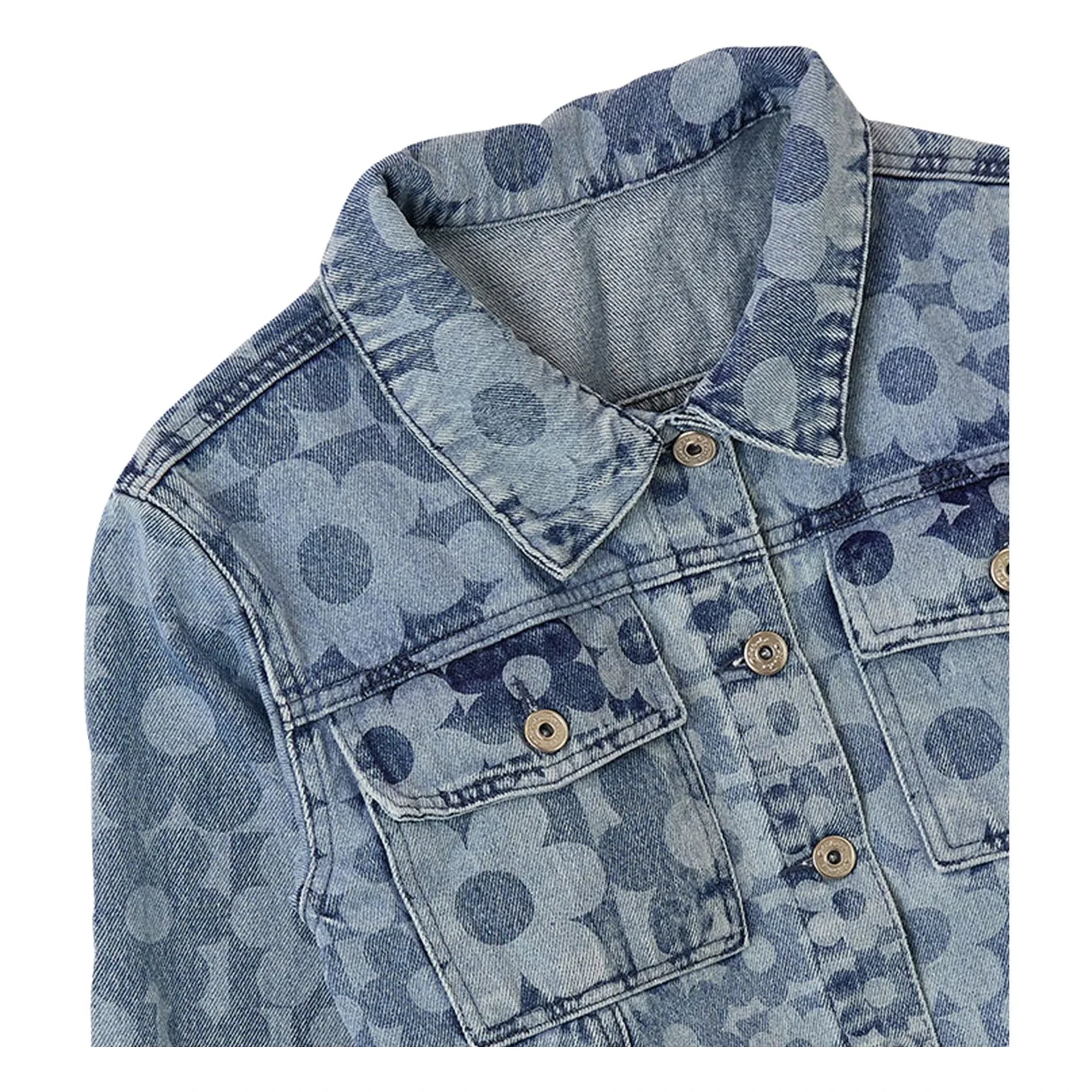 Fábula - Chaqueta Vaquera Floral | Azul Claro