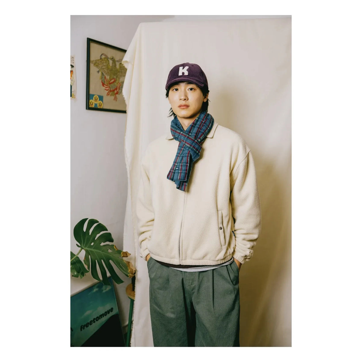Kappy - Gorra de terciopelo con logo | Morado