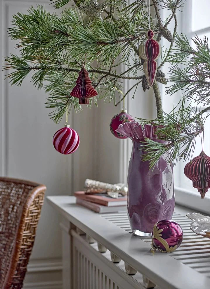 Bloomingville - Sayla Noel Süsleri - 2'li Set | Kırmızı