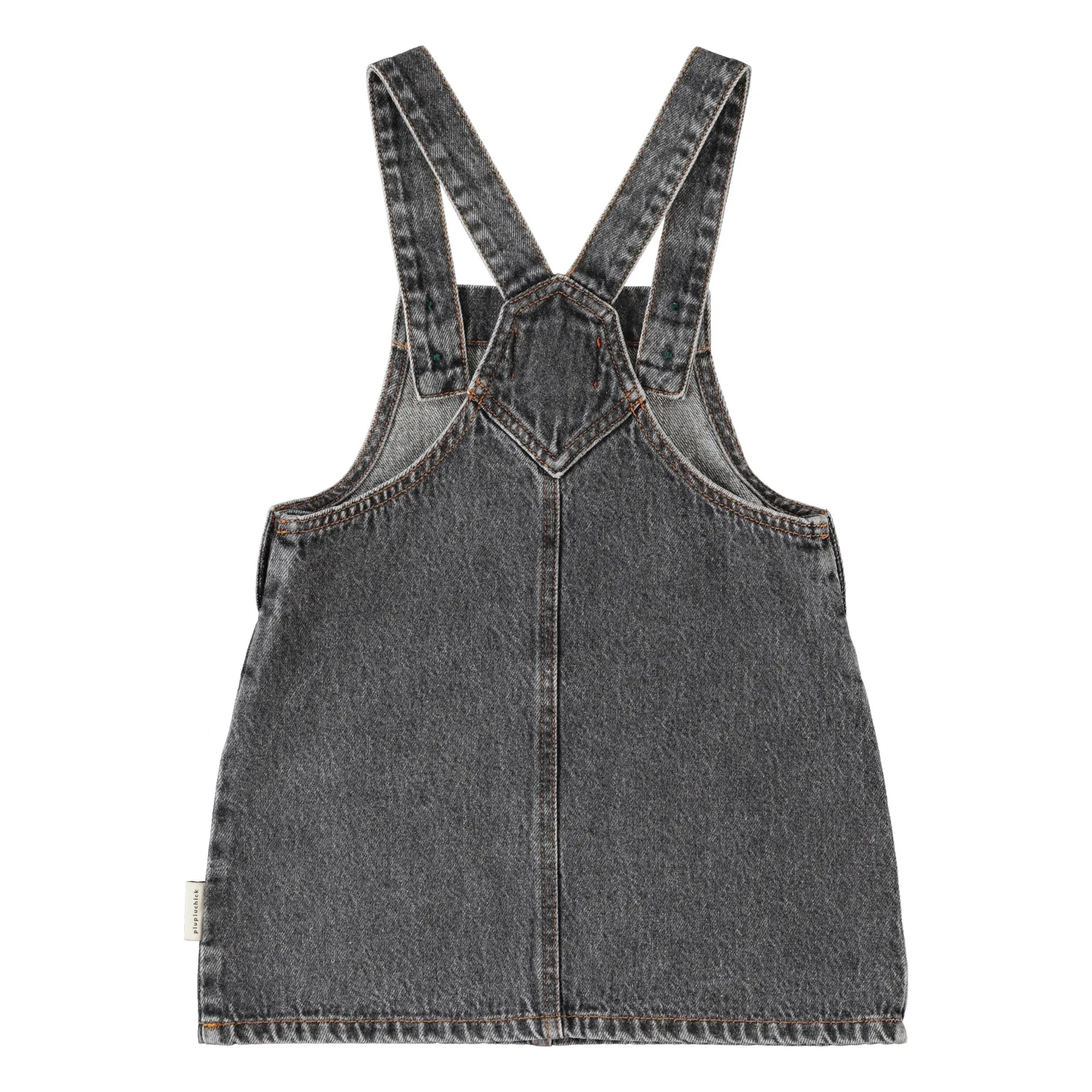 Piupiuchick - Pomme Denim Elbise | Kömür grisi