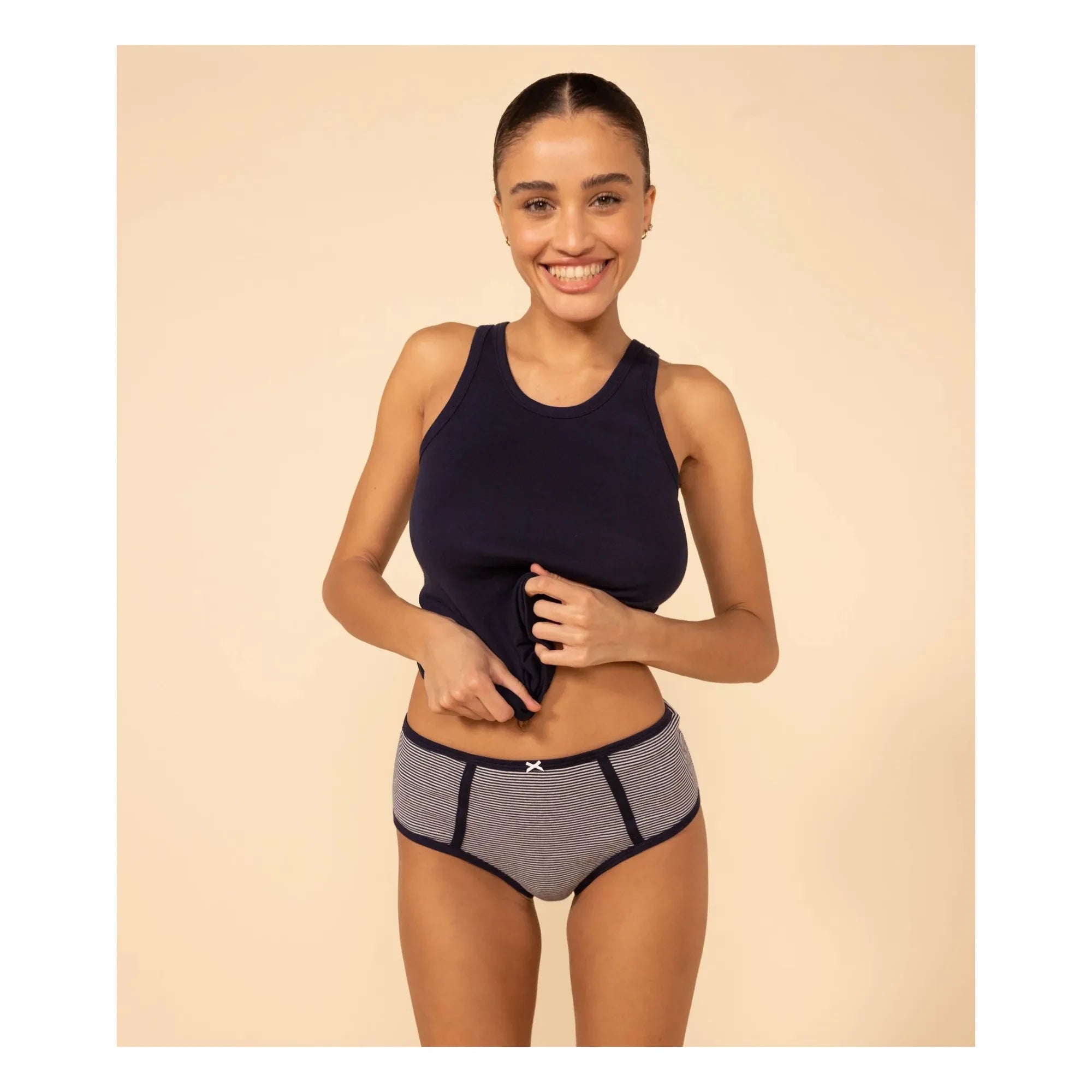 Petit Bateau - Lot 2 Şort Etek Kalçalı - Kadın Koleksiyonu | Beyaz
