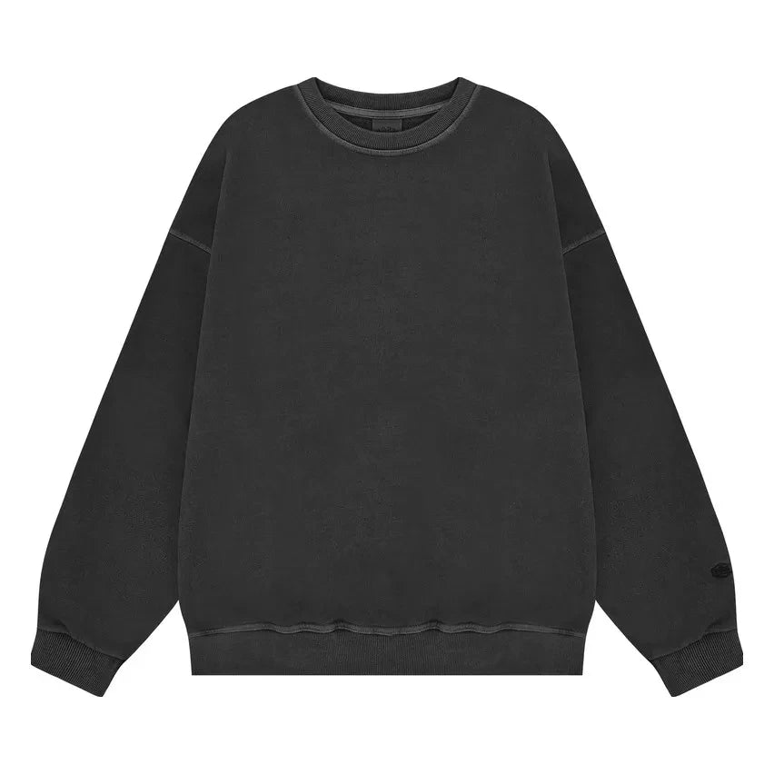 Kappy - Sudadera de algodón con estampado pigmentado | Gris oscuro