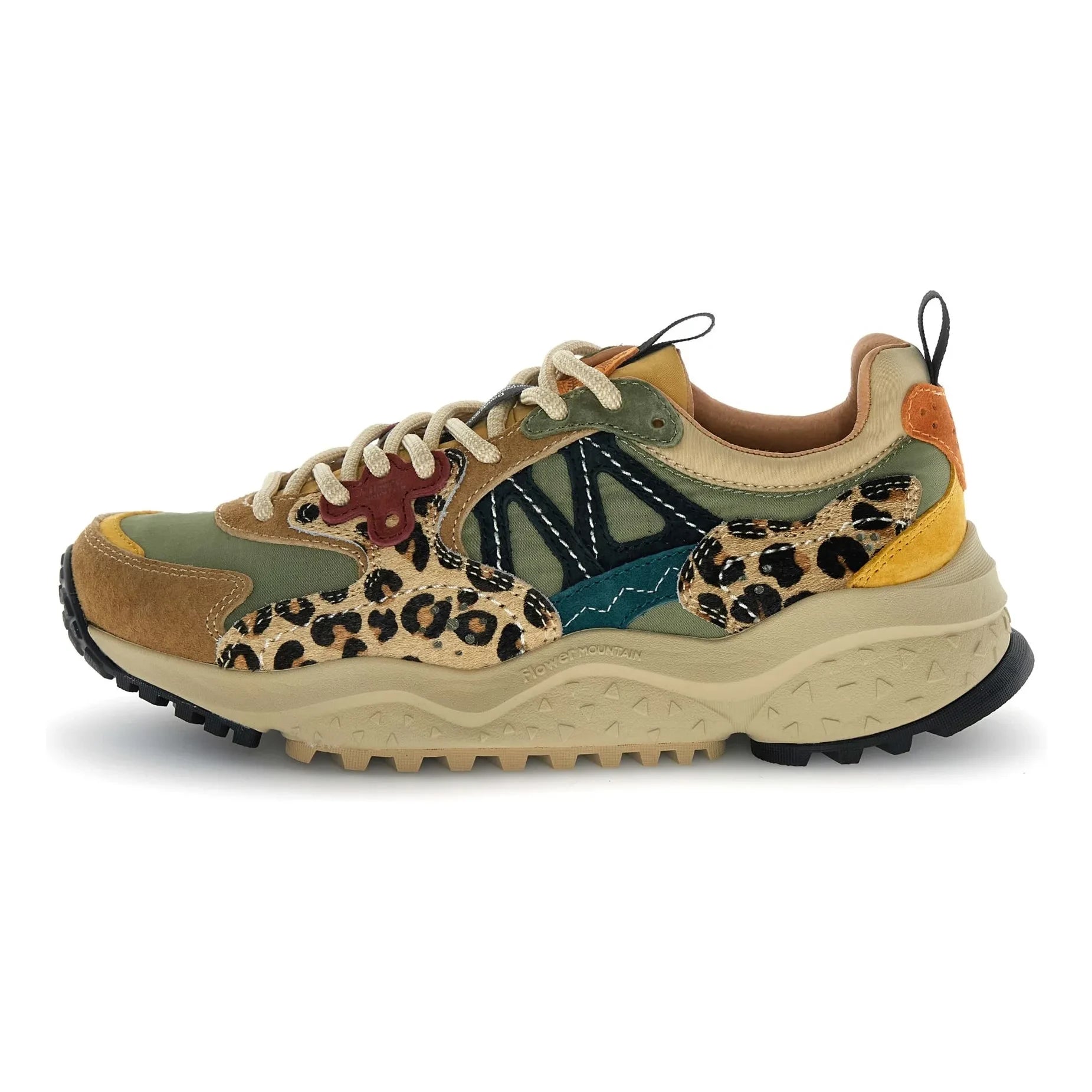 Flower Mountain - Solin Süet ve Naylon sneakers | Kahverengi