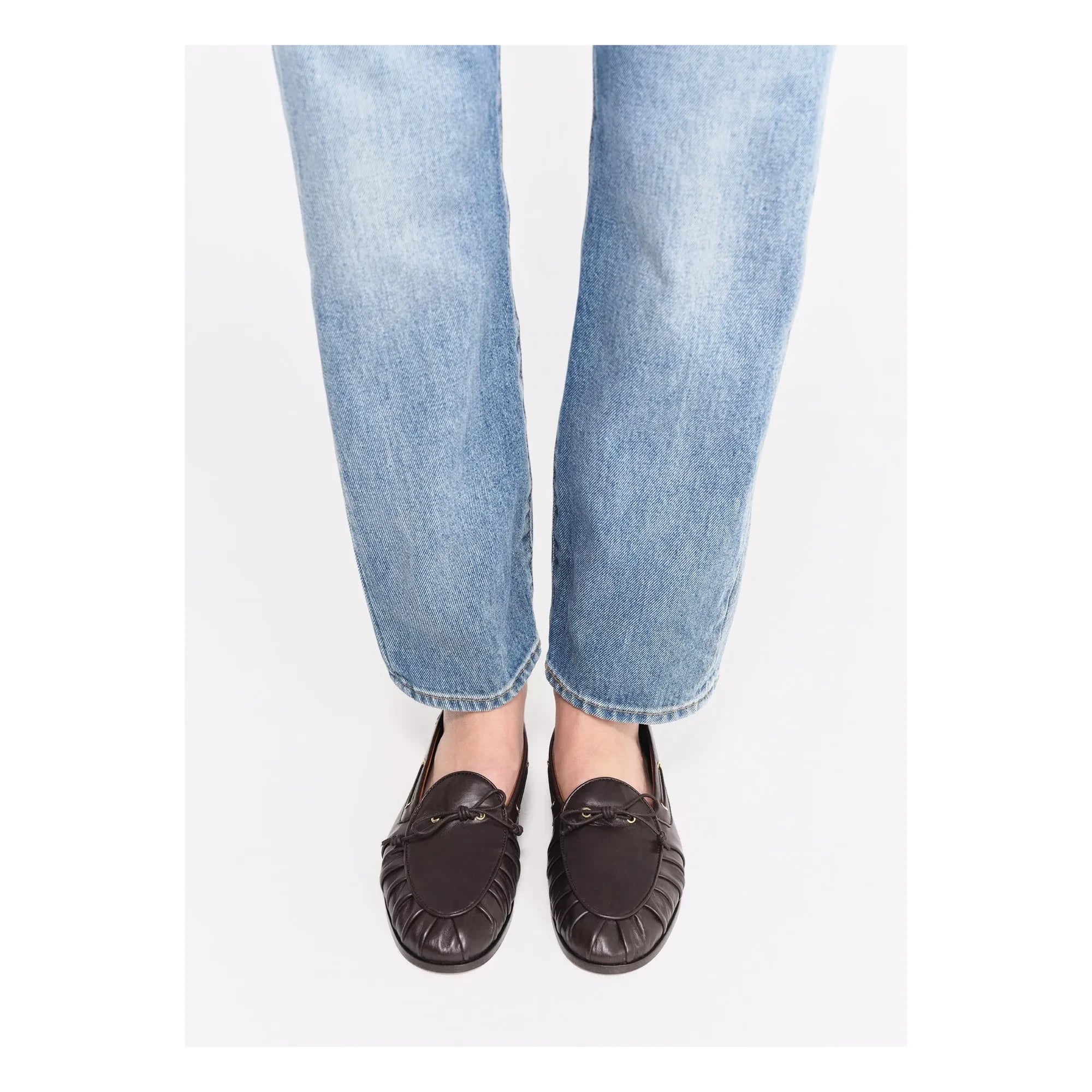Socque Paris - Como Leder Pantoffel | Schokolade