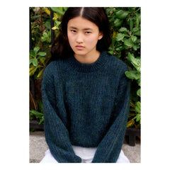 Surprise Paris - Grace Super Kid Mohair suéter | Azul petróleo