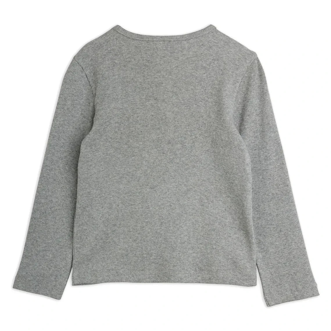 Mini Rodini - Bio-Baumwoll-T-Shirt mit Hasenapplikation | Grau Melange