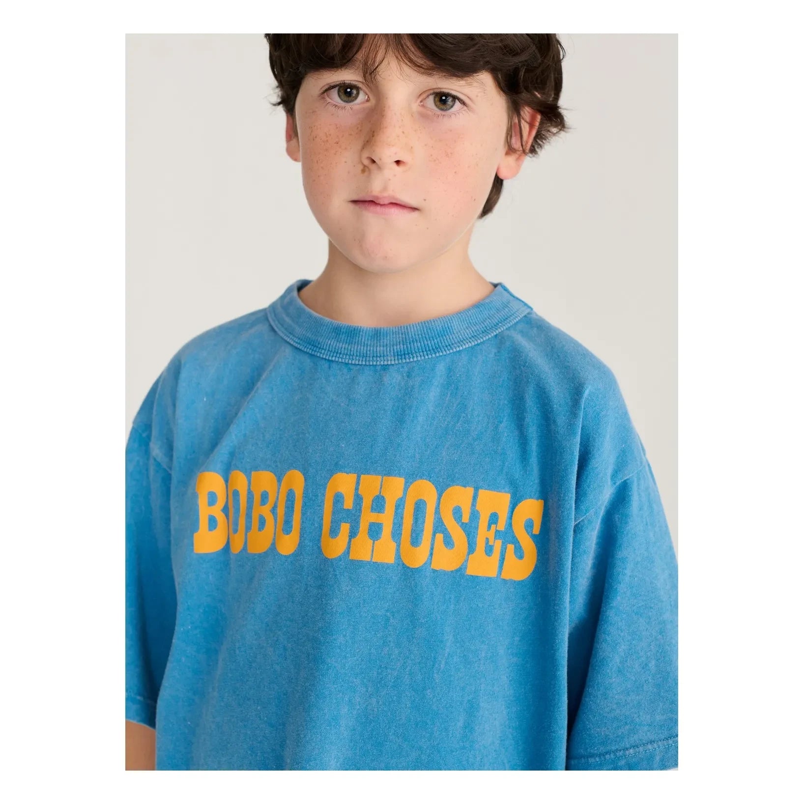 Bobo Choses - Bobo Choses Organik Pamuklu Tişört | Mavi