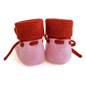 Hvid - Merino Wool Slippers | Pink