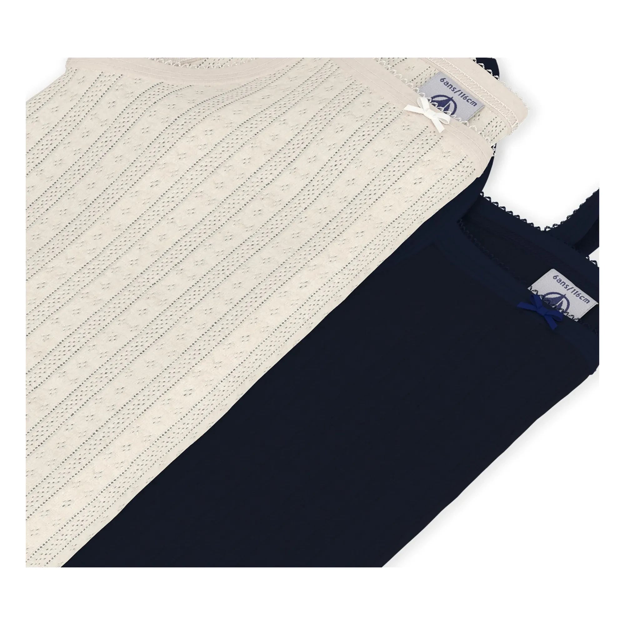 Petit Bateau - Geçişli Atletler 2'li Set | Gece mavisi
