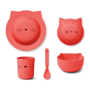 Liewood - Joana PLA Dinnerware Set - 4 Pieces | Red