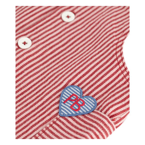 Petit Bateau - Vestido-body de algodón orgánico a rayas | Rosa