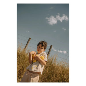Studio Bohème - Essential Lemons Bio-Baumwoll-T-Shirt | Ecru