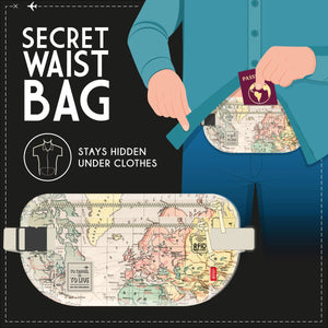 Legami - Ultra-slim Travel Waist Çanta - Secret Waist Çanta
