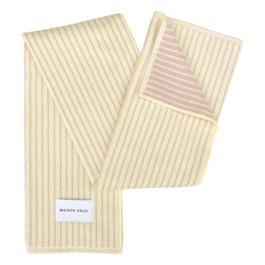 Maison Deux - Striped beach towel | Yellow