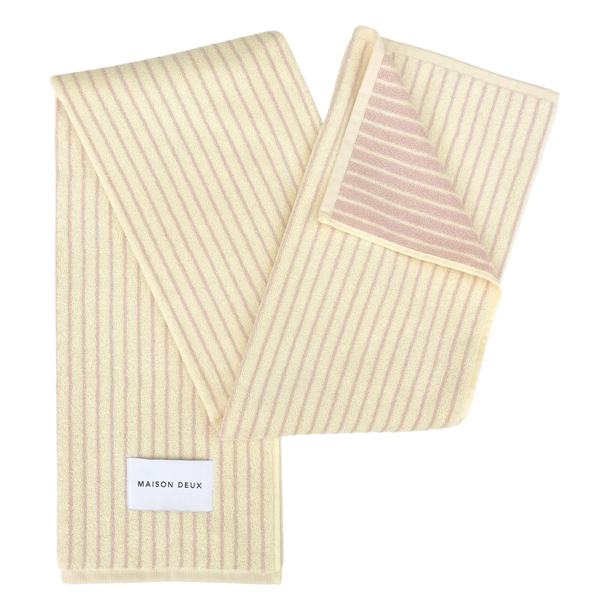 Maison Deux - Striped beach towel | Yellow