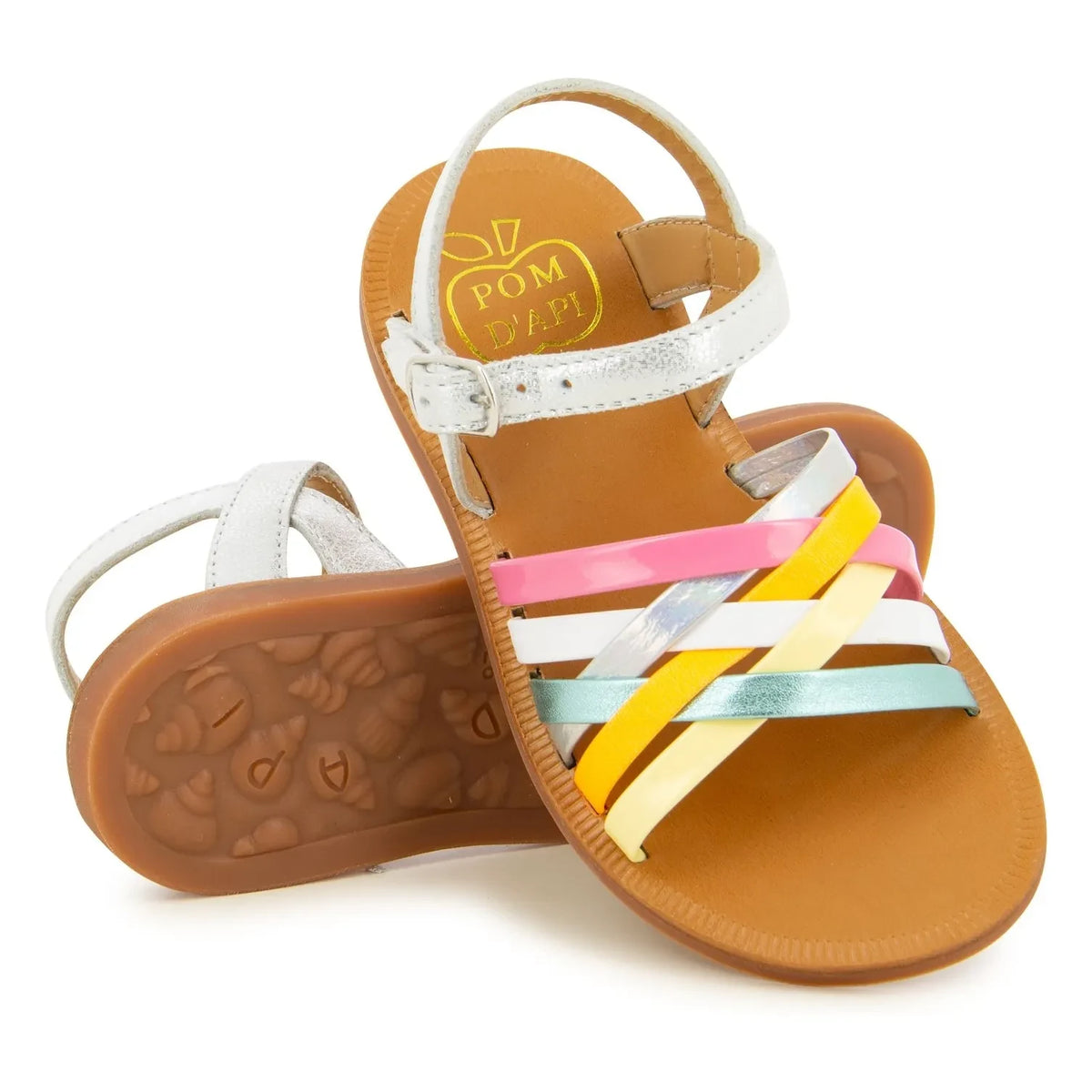Pom d'Api - Sandalias Plagette Lux | Plata