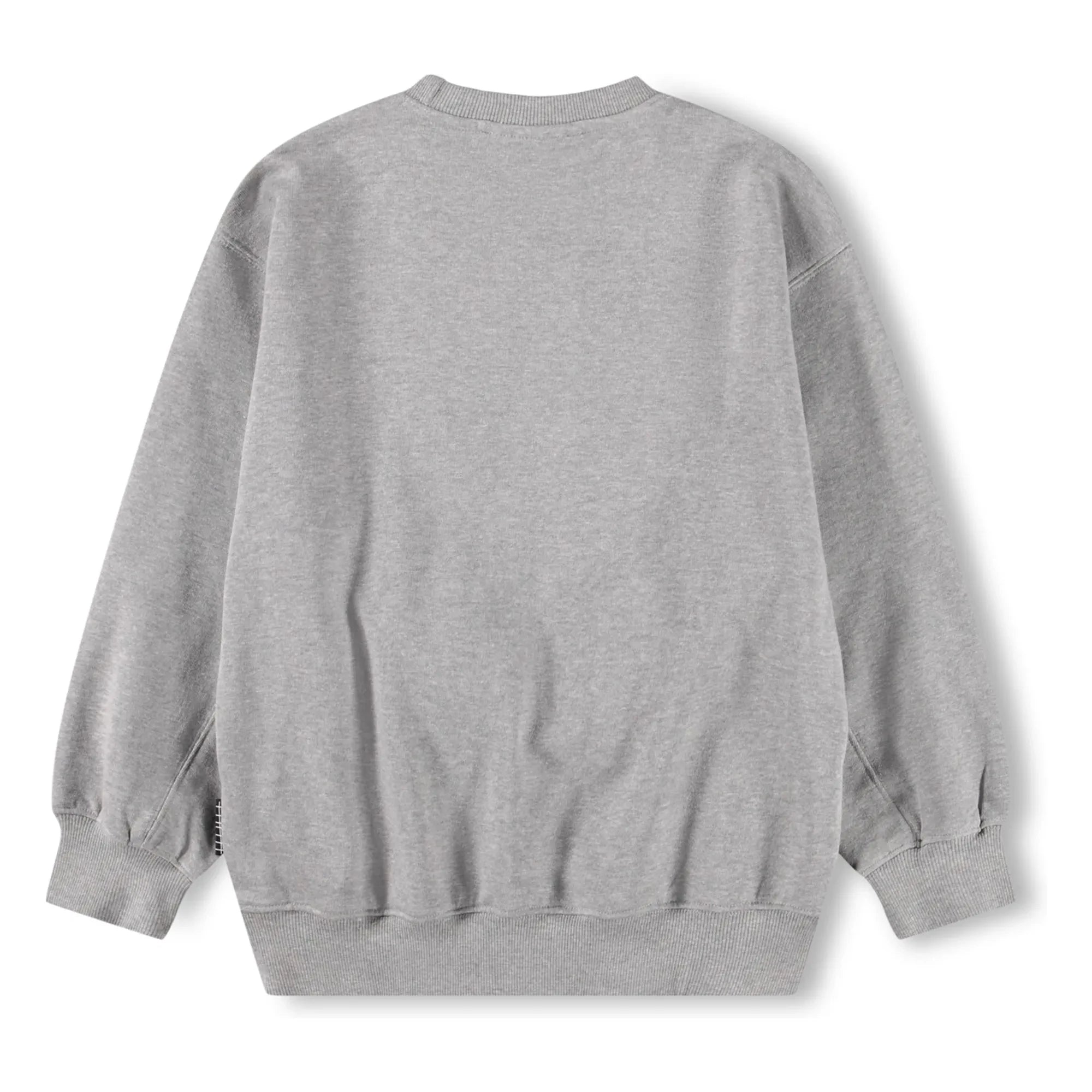 Molo - Magni Sweatshirt Nr. 11 Smile Bio-Baumwolle | Grau meliert