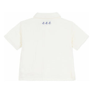Petit Bateau - Organik Pamuk Gazlı Gömlek | Beyaz