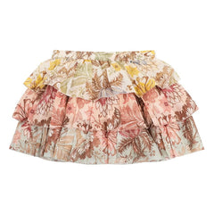 Zimmermann - Daylight Floral Ruffled Skirt | Pale Pink