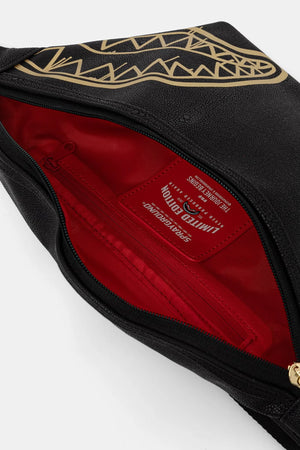 Sprayground - Siyah Suni Deri Bel Çantası 910B8979NSZ