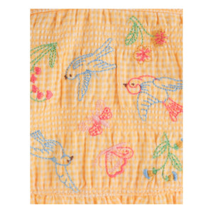 Gingersnaps - Cocona Embroidered Romper | Yellow