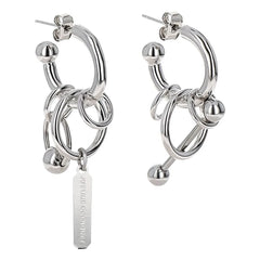 Justine Clenquet - Pendientes Joyce plateados