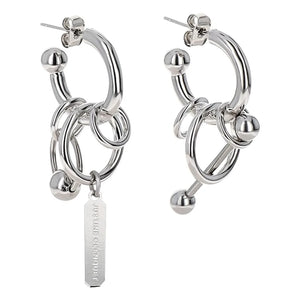 Justine Clenquet - Pendientes Joyce plateados