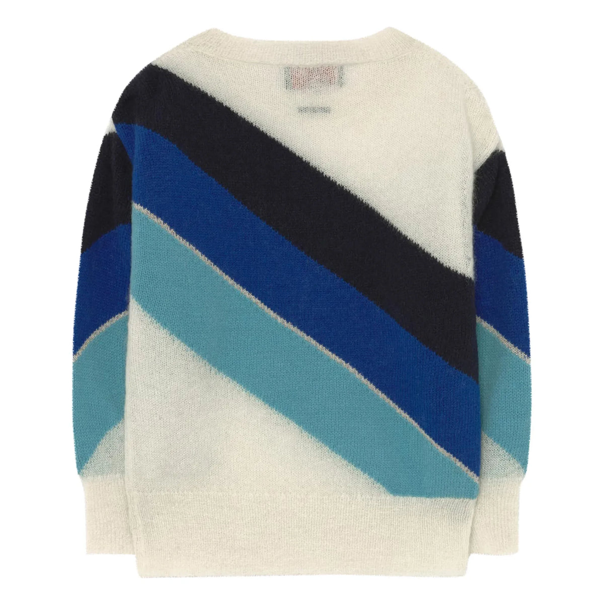 The Animals Observatory - Gestreifter Pullover aus Mohair und Alpakawolle | Blau