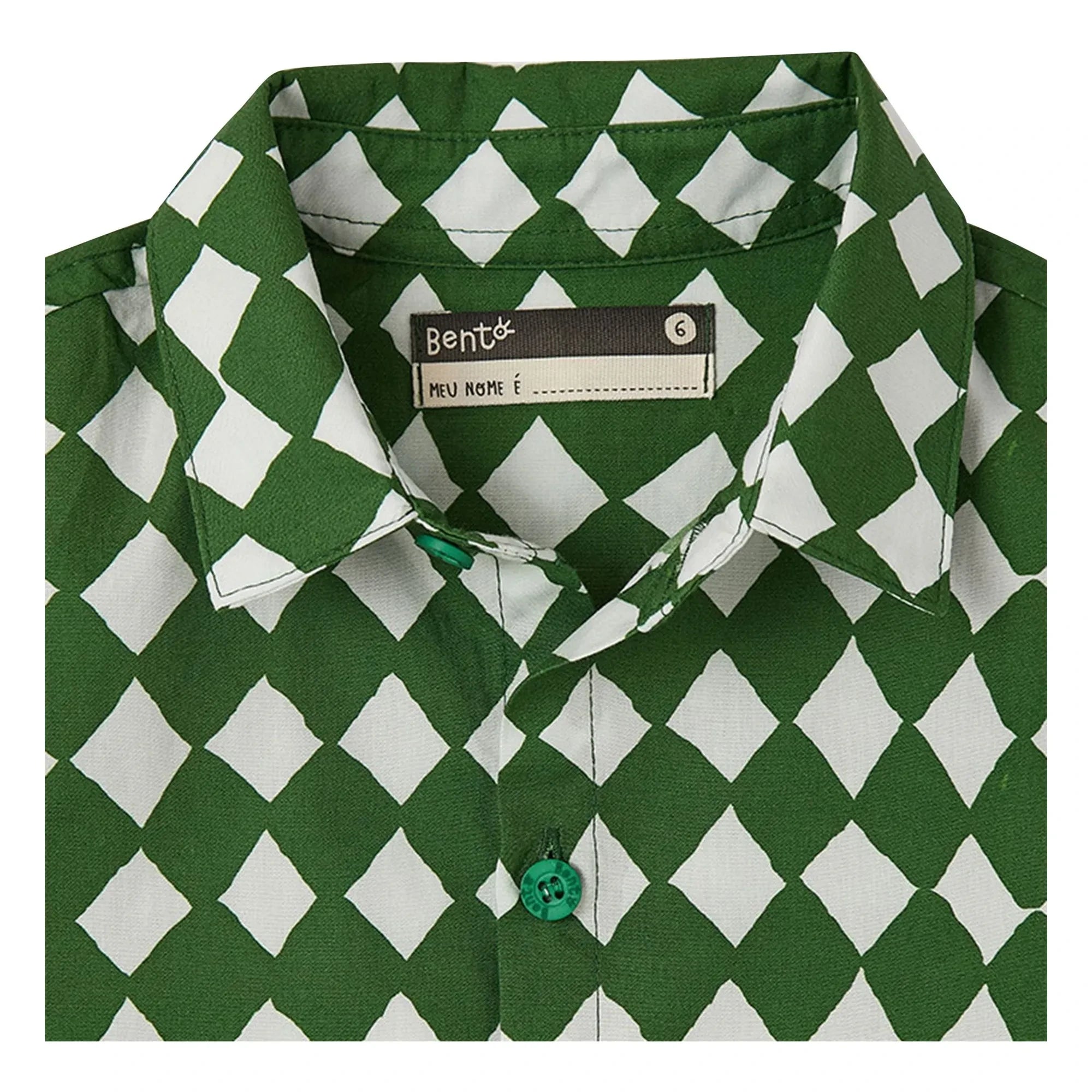 Fabula - Damier Hemd | Grün