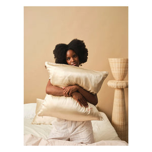 Emily's Pillow - Plum Plum Silk Pillowcase | Champagne
