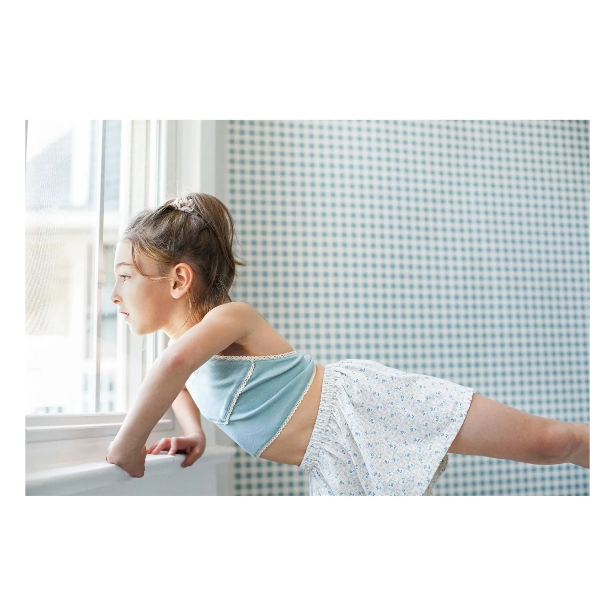 Soor Ploom - Kurze Shorts mit Blumenmuster | Weiß