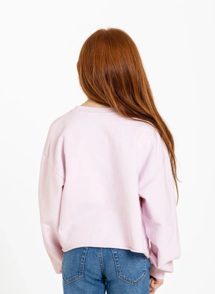 Hundred Pieces - Belmont Horses Organik Pamuklu Sweatshirt | Açık Pembe