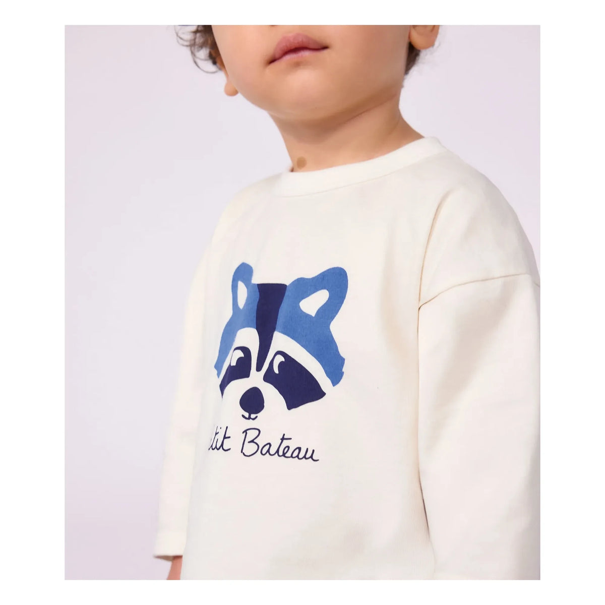 Petit Bateau - Hayvan Tişörtü Organik pamuk | Ecru