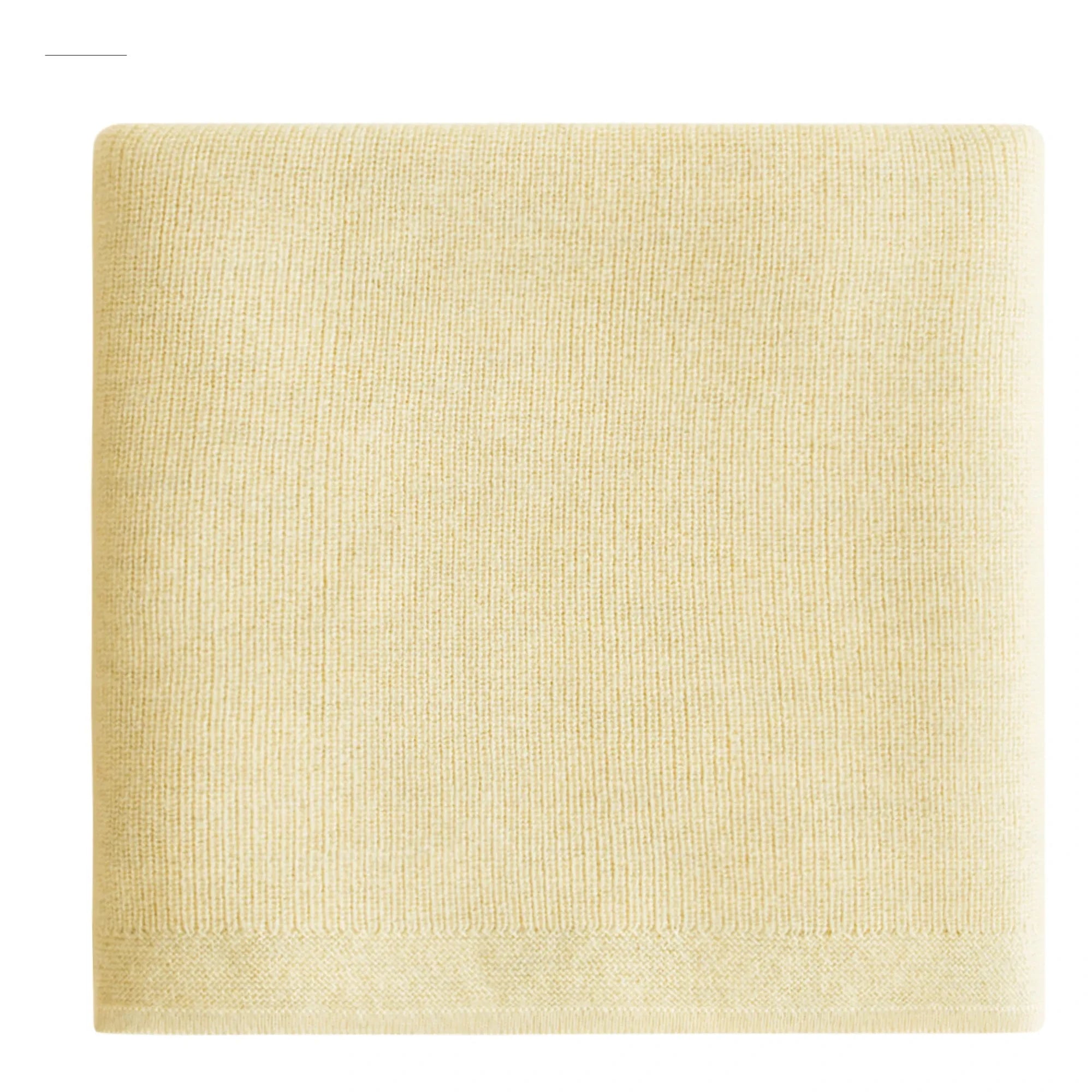 Hvid - Felix Merino Wool Blanket | Pale Yellow