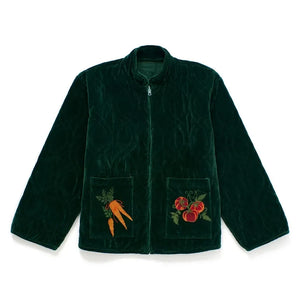 Maison Mangostan - Chaqueta de terciopelo vegetal | Verde