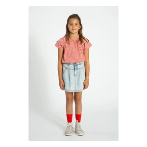 Piupiuchick - Gewaschener blauer Denim-Rock