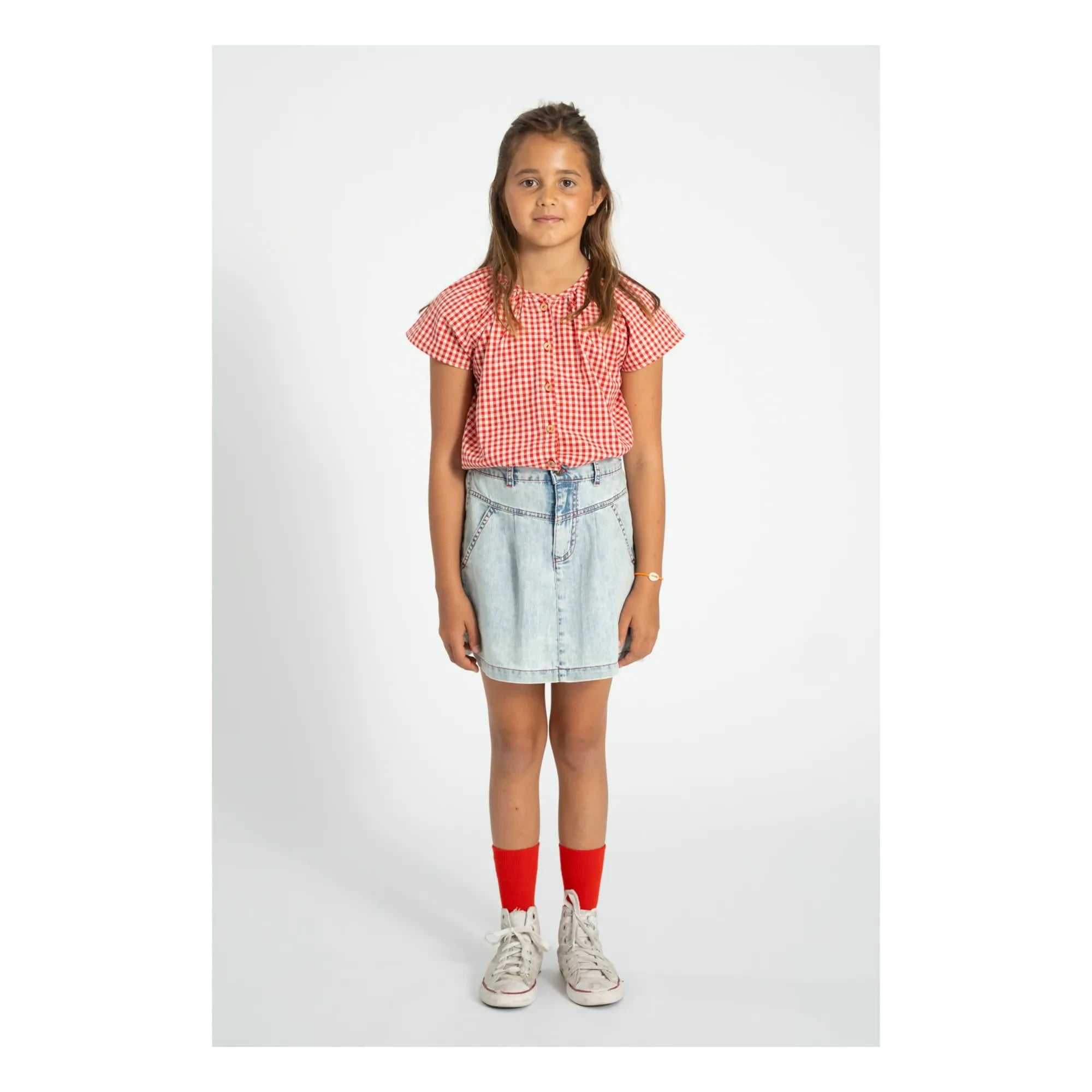 Piupiuchick - Gewaschener blauer Denim-Rock