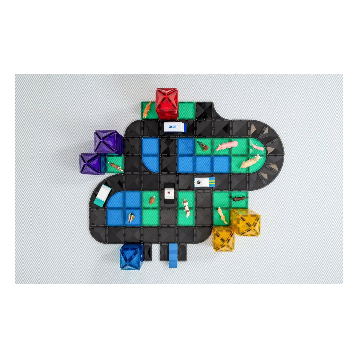 Connetix - Roads Creative pack - 48 Parça | Siyah