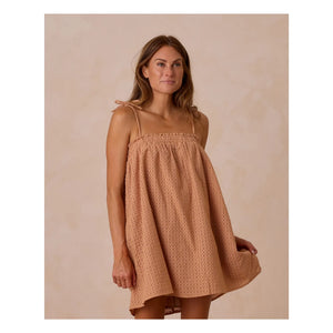 Rylee + Cru - Openwork Sahara Kleid | Terrakotta