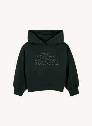Zadig & Voltaire - Organik Pamuklu Simli Kapüşonlu Üst | Siyah