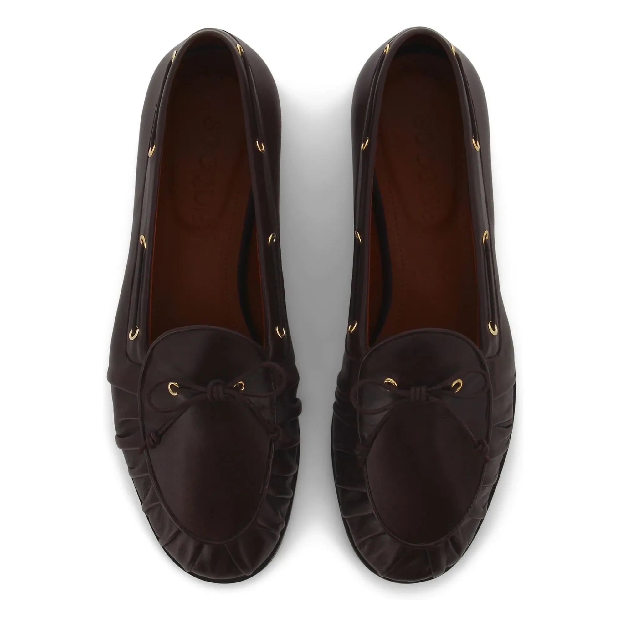 Socque Paris - Como Leder Pantoffel | Schokolade