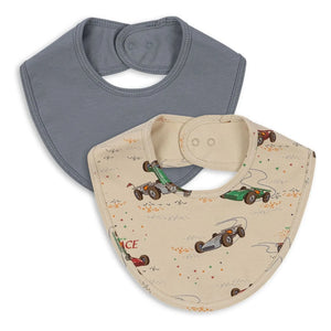 Konges Sløjd - Grand Prix Halstuch Lätzchen - 2er Set | Blau