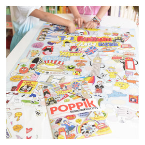 Poppik - Póster con pegatinas 100% en inglés