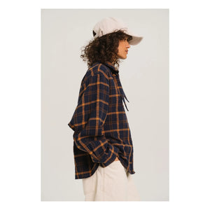 Sacrécoeur - Charlie scarf shirt | Marineblau