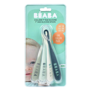 Béaba - Yumuşak Silikon Bebek Kaşıkları - 4'lü Set